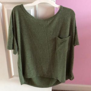Green Pocketed T-shirt.